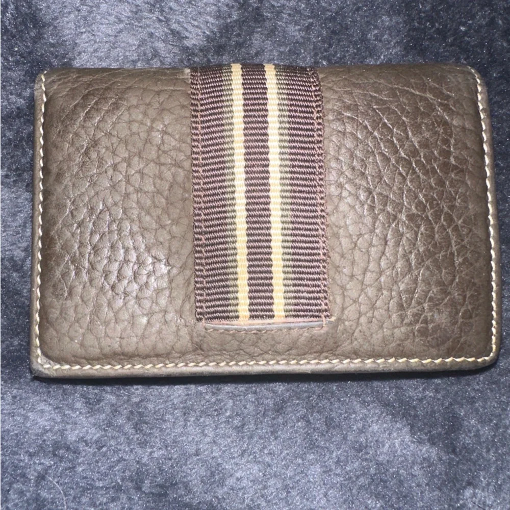 Alfred Dunhill Dunhill Leather Key Case Brown Gold Hardware Dark brown